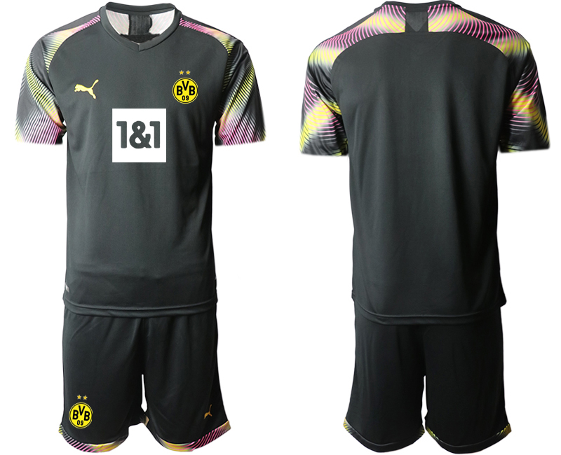 Men 2020-2021 club Borussia Dortmund goalkeeper black Soccer Jerseys